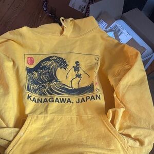 Artist Union Clothing Co. Vibrant Yellow Kanagawa Hoodie